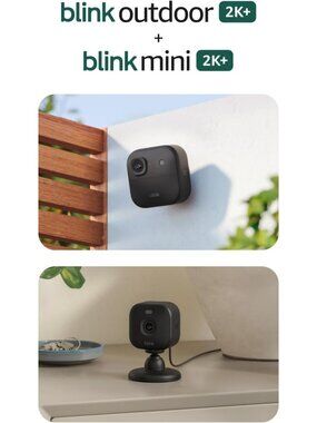 Wireless 2K Resolution Smart Security Cameras - 4 Pack with Sync Module - Black
